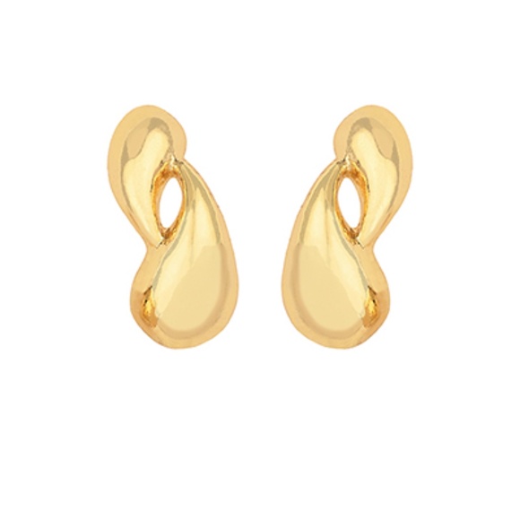 Double Teardrop Open Hoops - Picture 1 of 1